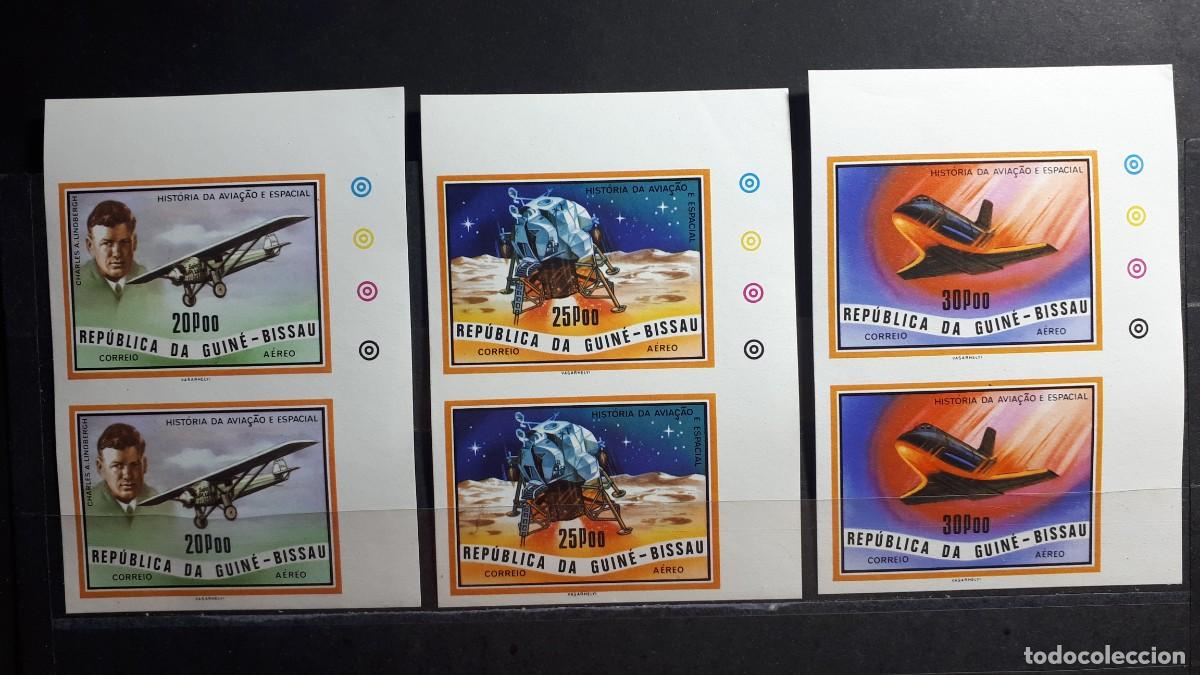 Sellos: GUINEA BISSAU. A&Ntilde;O 1978. **. SIN DENTAR. YVERT A&eacute;reo 42/4