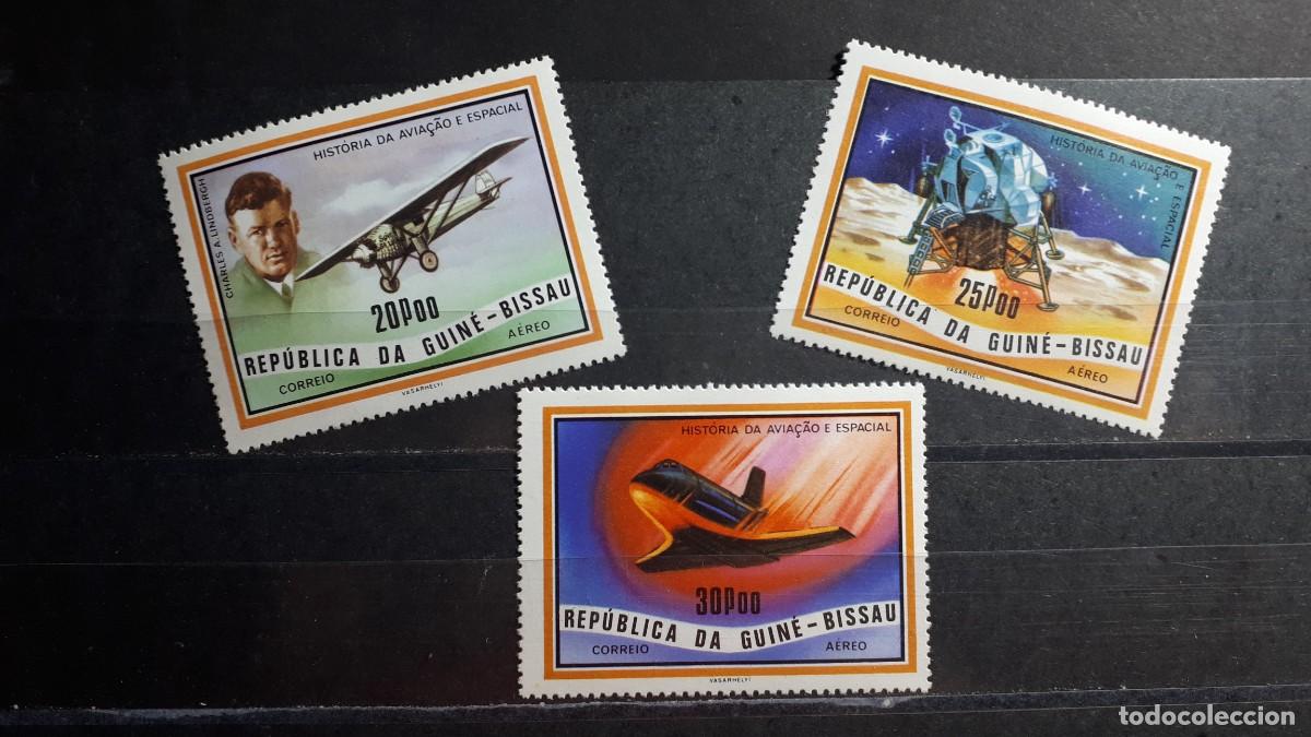 Sellos: GUINEA BISSAU. A&Ntilde;O 1978. **. YVERT A&eacute;reo 42/4
