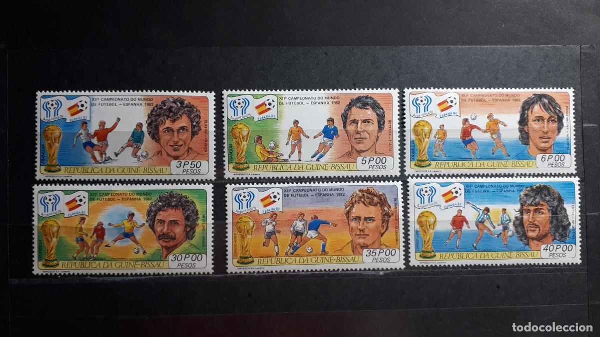 Sellos: GUINEA BISSAU. A&Ntilde;O 1981. **. YVERT 137/40. A&eacute;reo 64/5