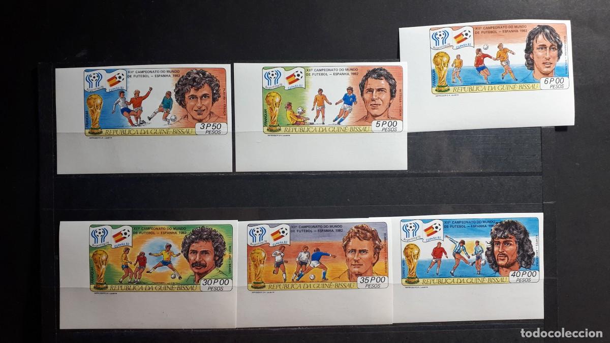 Sellos: GUINEA BISSAU. A&Ntilde;O 1981. **. YVERT 137/40. A&eacute;reo 64/5, SIN DENTAR