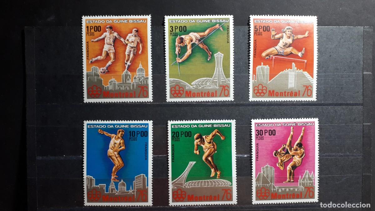 Sellos: GUINEA BISSAU. A&Ntilde;O 1976. **. YVERT 37/42.
