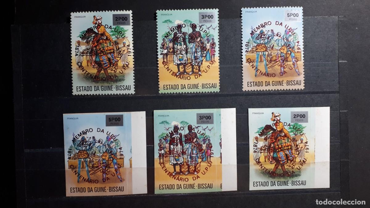 Sellos: GUINEA BISSAU. A&Ntilde;O 1976. **. YVERT 18/20. Dentado y sin dentar