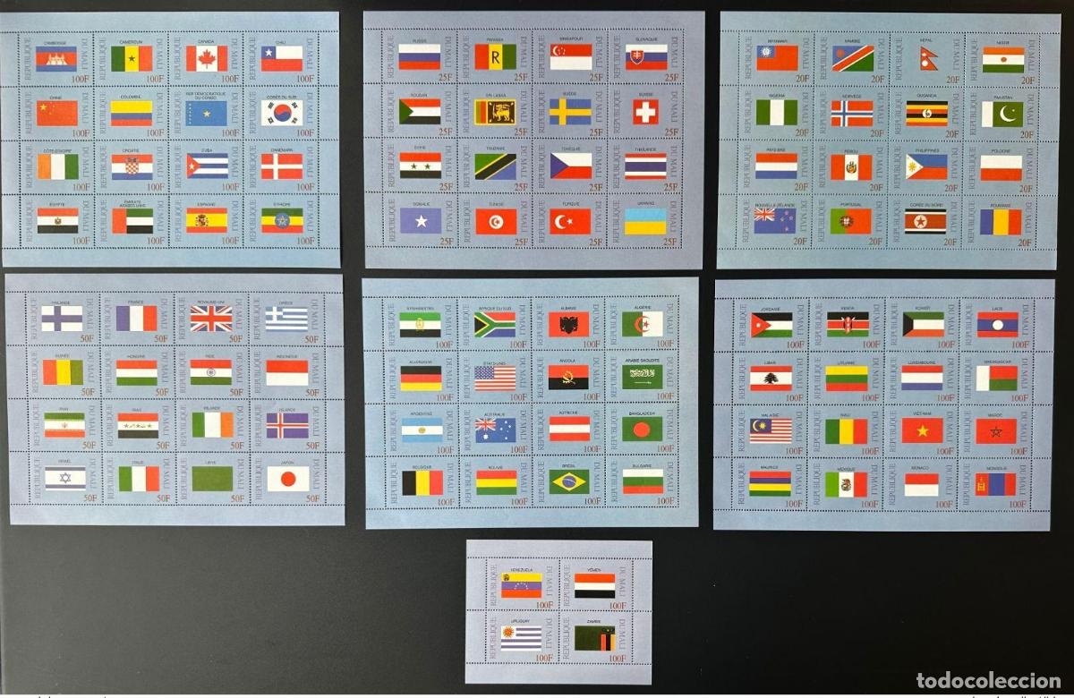 Sellos: Mali 1999 Mi. 2279 - 2378 banderas Fahnen Flags Camer&uacute;n INCORRECTO FAUT