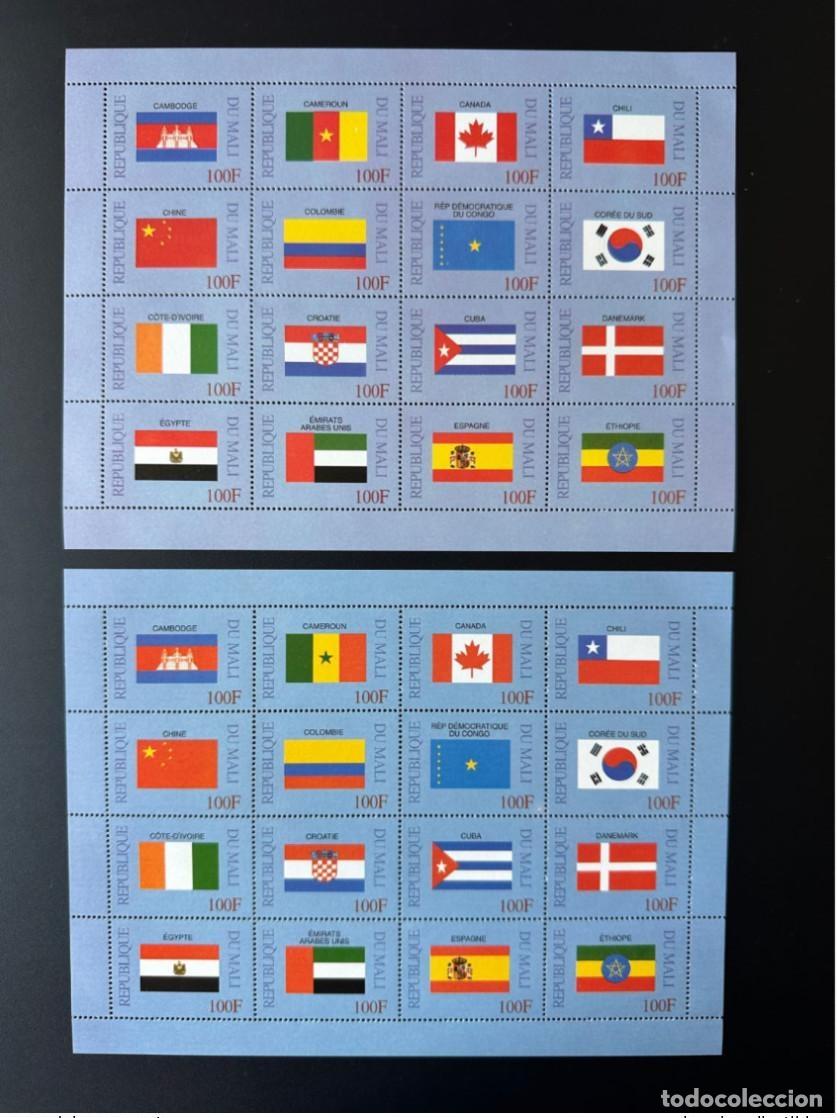 Selos: Mali 1999 Mi. 2343 - 2359 2379 Banderas Fahnen Flags Camer&uacute;n CORREGIDO INCORRECTAMENTE