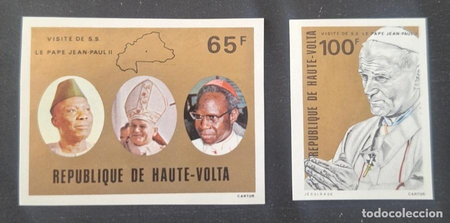 Briefmarken: Alto Volta 1980 Mi. 782-783 ND Visita Papa Juan Pablo II religi&oacute;n