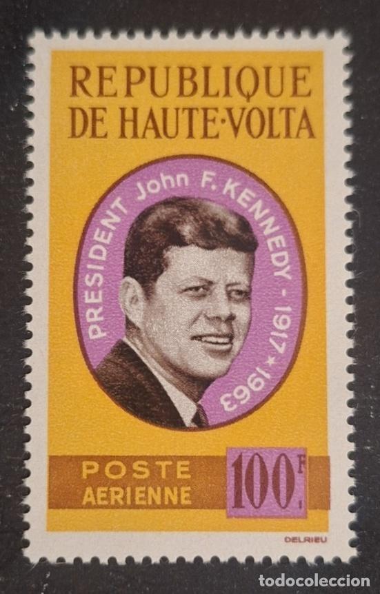 Francobolli: Alto Volta 1963 Mi. 155 Presidente John F. Kennedy correo a&eacute;reo