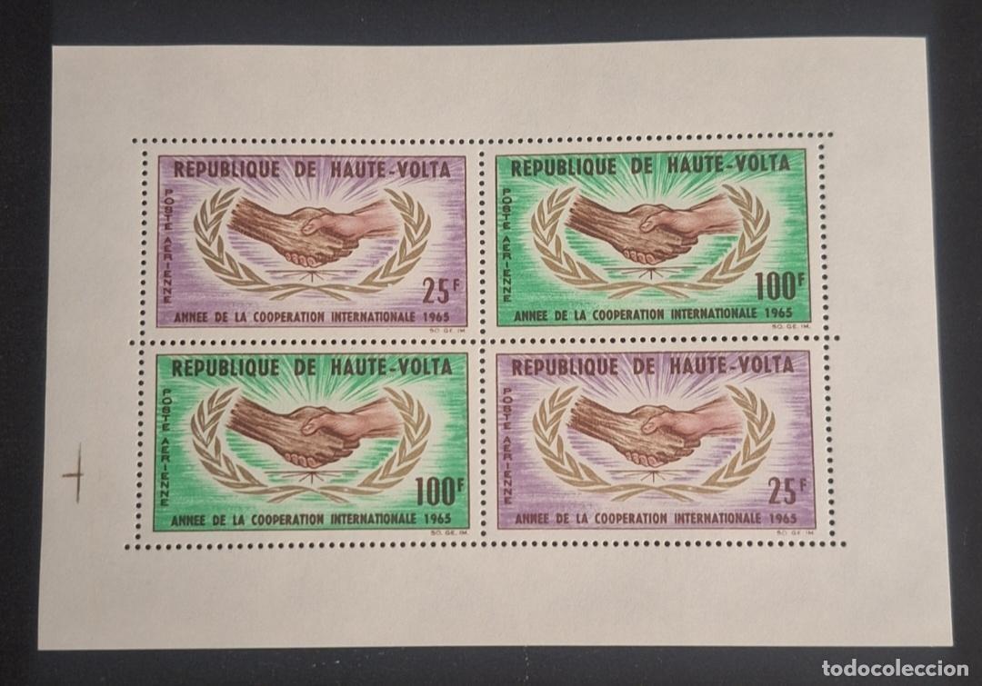 Briefmarken: Alto Volta 1965 Mi. Bl. 3 A&ntilde;o cooperaci&oacute;n internacional ONU