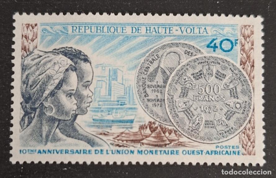 Stamps: Alto Volta 1972 Mi. 383 Uni&oacute;n Monetaria &Aacute;frica Occidental moneda