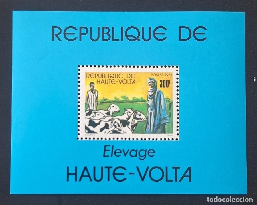 Briefmarken: Alto Volta 1981 Mi. Bl. 57 cr&iacute;a ovejas pastor pastoreo