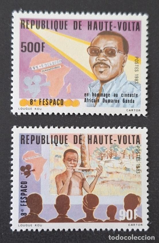 Briefmarken: Alto Volta 1983 Mi. 882-883 FESPACO cineasta Oumarou Ganda cine