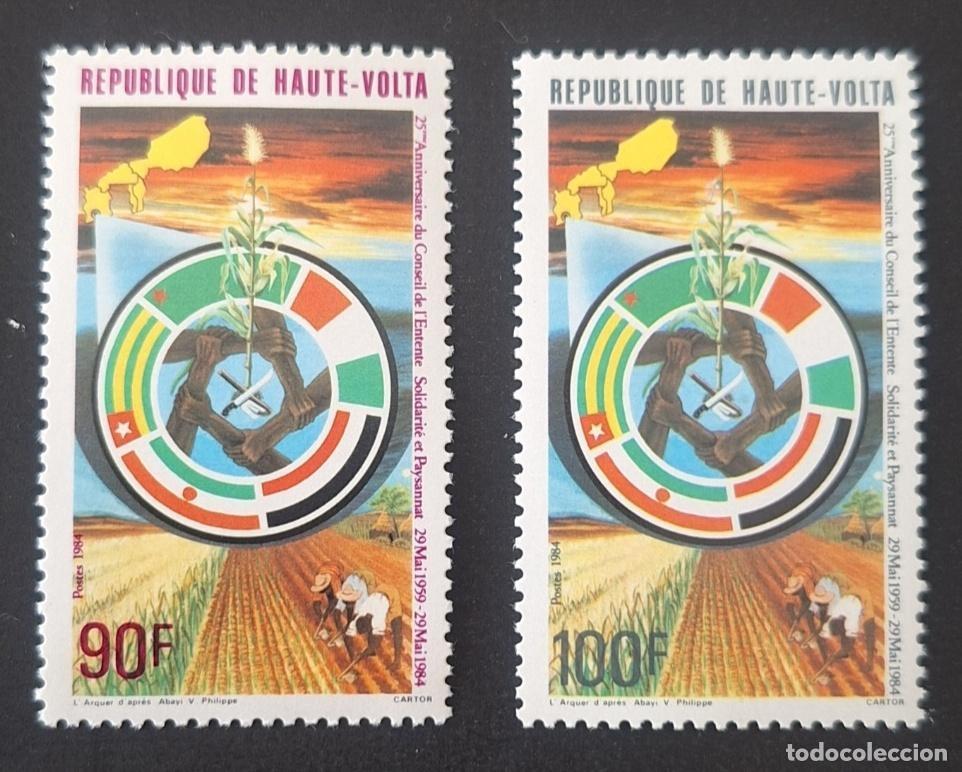 Sellos: Alto Volta 1984 Mi. 948-949 25 aniversario Consejo de la Entente