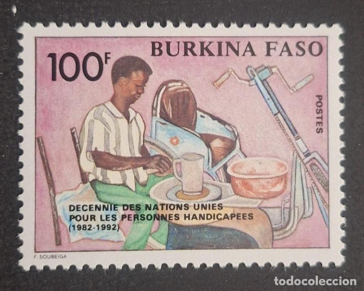 Timbres: Burkina Faso 1992 Mi. 1268 D&eacute;cada ONU para Personas con Discapacidad