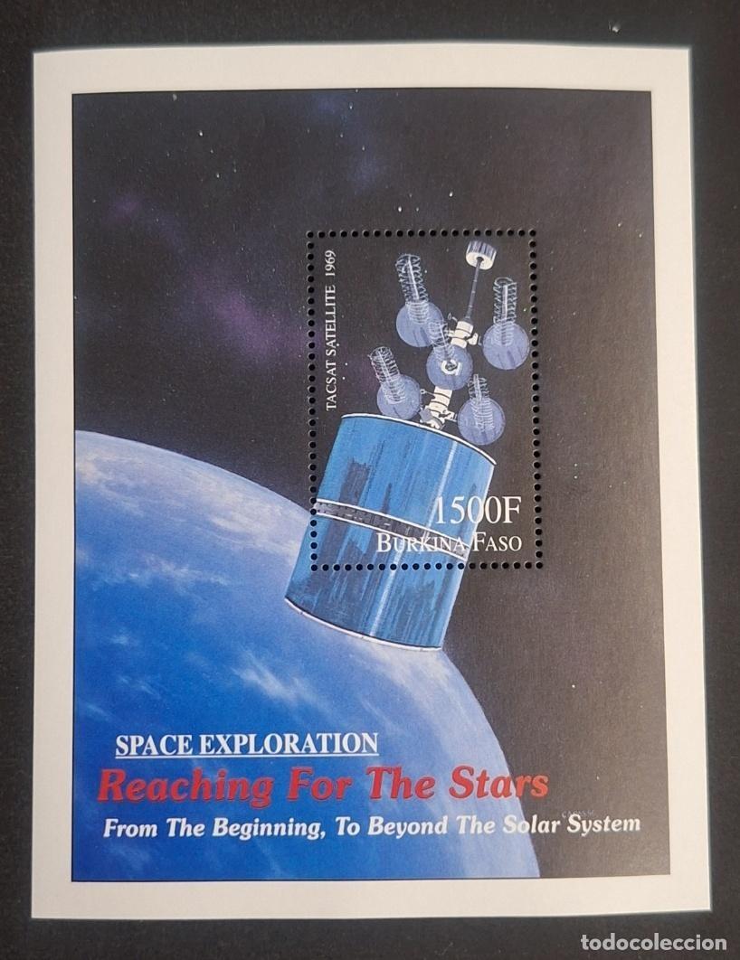 Sellos: Burkina Faso 2000 Mi. Bl. 202 Espacio sat&eacute;lite TACSAT exploraci&oacute;n