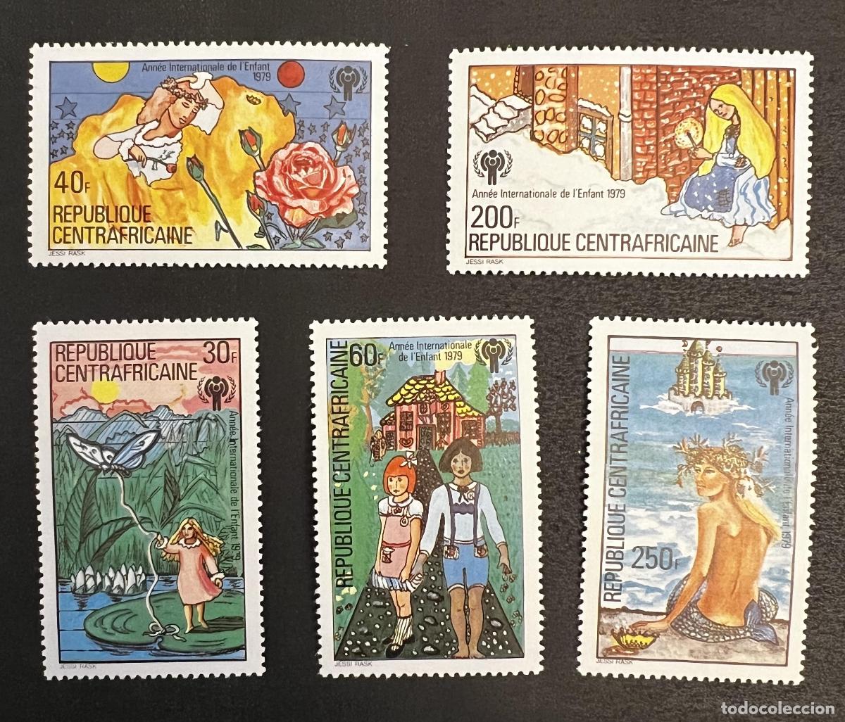 Francobolli: Centro&aacute;frica 1979 Mi. 643-647 A&ntilde;o Internacional del Ni&ntilde;o cuentos de hadas