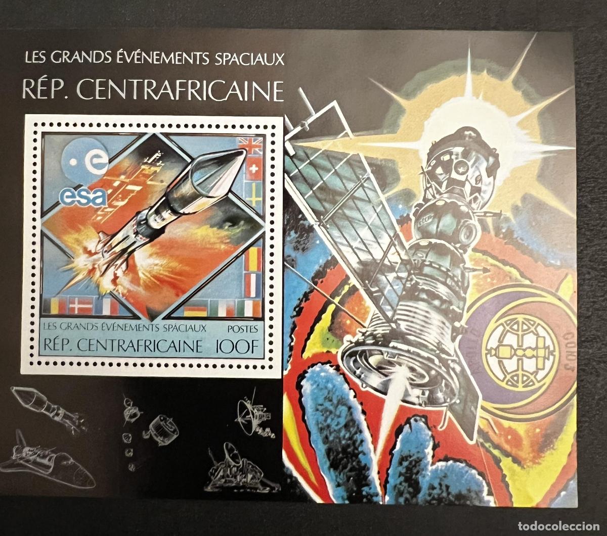 Francobolli: Centro&aacute;frica 1981 Mi. 666 eventos espaciales ESA cohete sat&eacute;lite