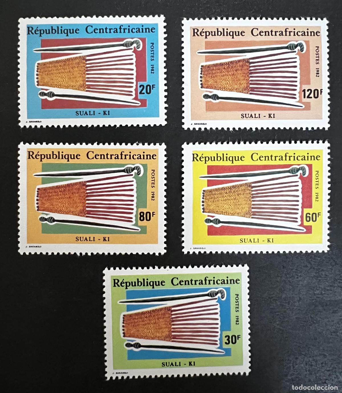 Briefmarken: Centro&aacute;frica 1982 Mi. 888-892 Suali-Ki artesan&iacute;a africana