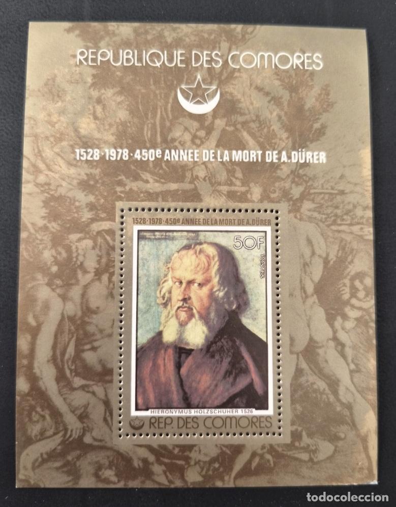 Francobolli: Comoras 1978 Mi. Bl. 135 D&uuml;rer Hieronymus Holzschuher pintura