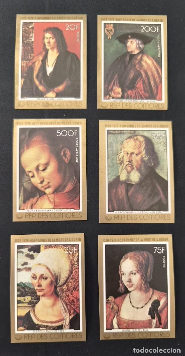 Francobolli: Comoras 1978 Mi. 400-405 ND D&uuml;rer pinturas retratos Renacimiento