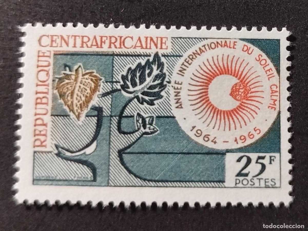 Stamps: Centro&aacute;frica 1964 Mi. 57 A&ntilde;o Internacional del Sol Tranquilo