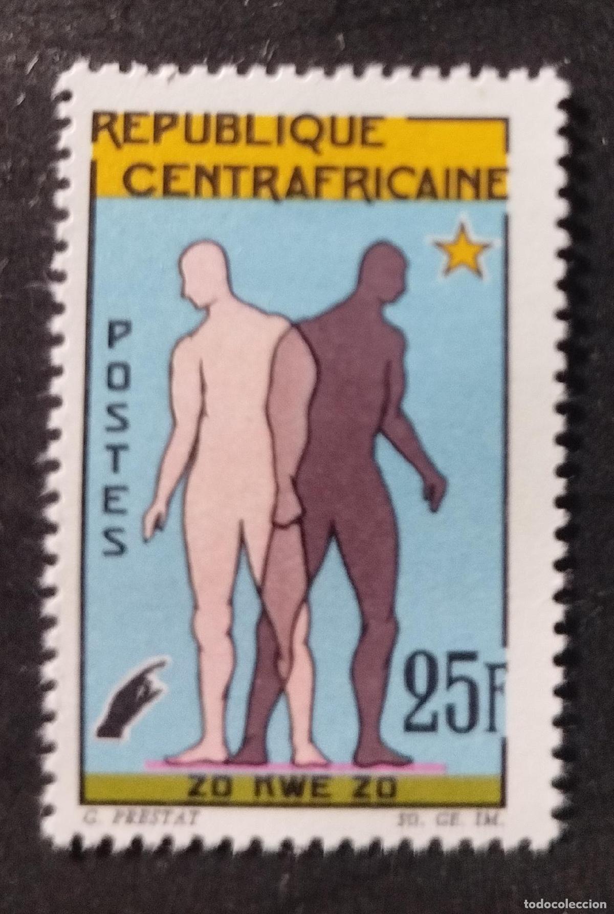 Briefmarken: Centro&aacute;frica 1965 Mi. 69 Zo Kwe igualdad racial fraternidad