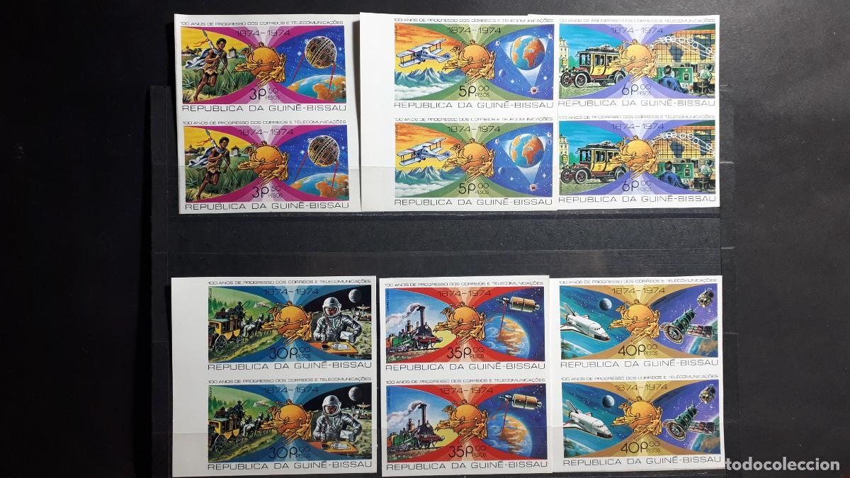 Sellos: GUINEA BISSAU. A&Ntilde;O 1977. **. YVERT 51/4, a&eacute;reo 27/8.