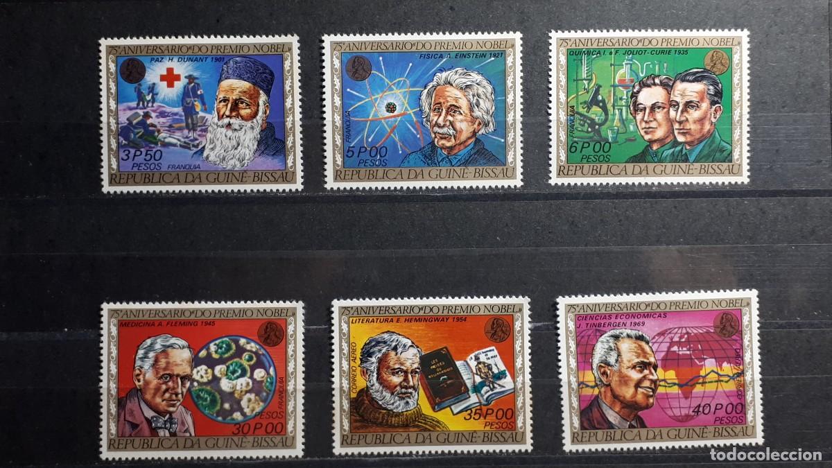 Sellos: GUINEA BISSAU. A&Ntilde;O 1977. **. YVERT 47/50, a&eacute;reo 25/6