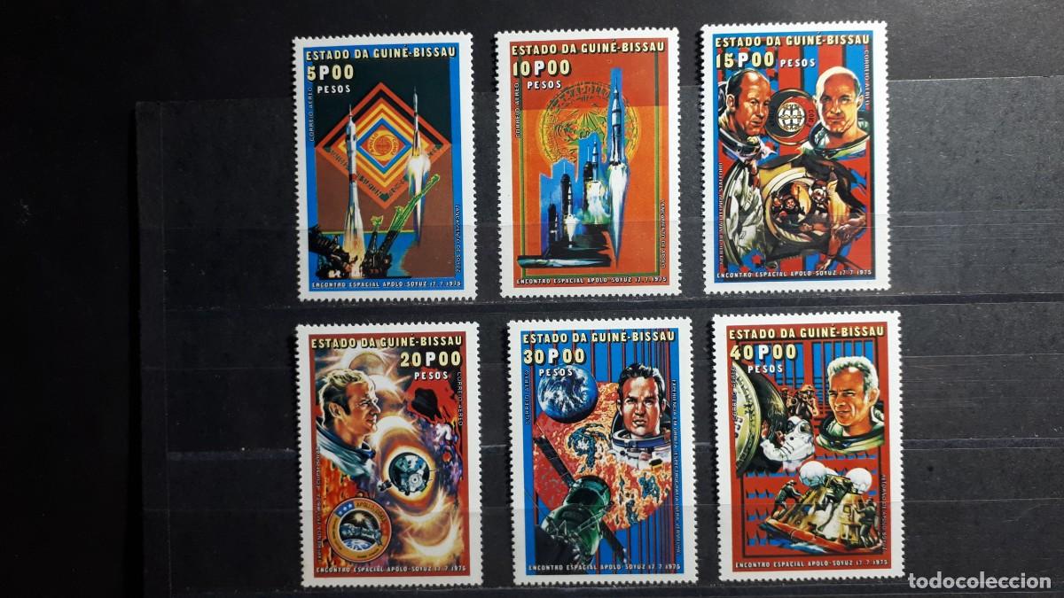 Sellos: GUINEA BISSAU. A&Ntilde;O 1976. **. YVERT a&eacute;reo 9/14