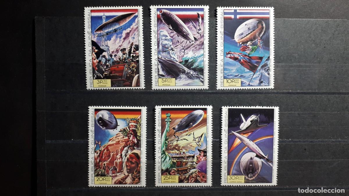 Sellos: GUINEA BISSAU. A&Ntilde;O 1978. **. YVERT 63/6. A&eacute;reo 33/4