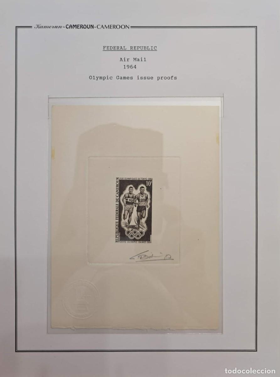 Sellos: MI) 1964 CAMERON, PROOF, TOKYO OLYMPIC GAMES, AIRMAIL. A PENCIL SIGNATURE IS VISIBLE AT THE BOTTOM R