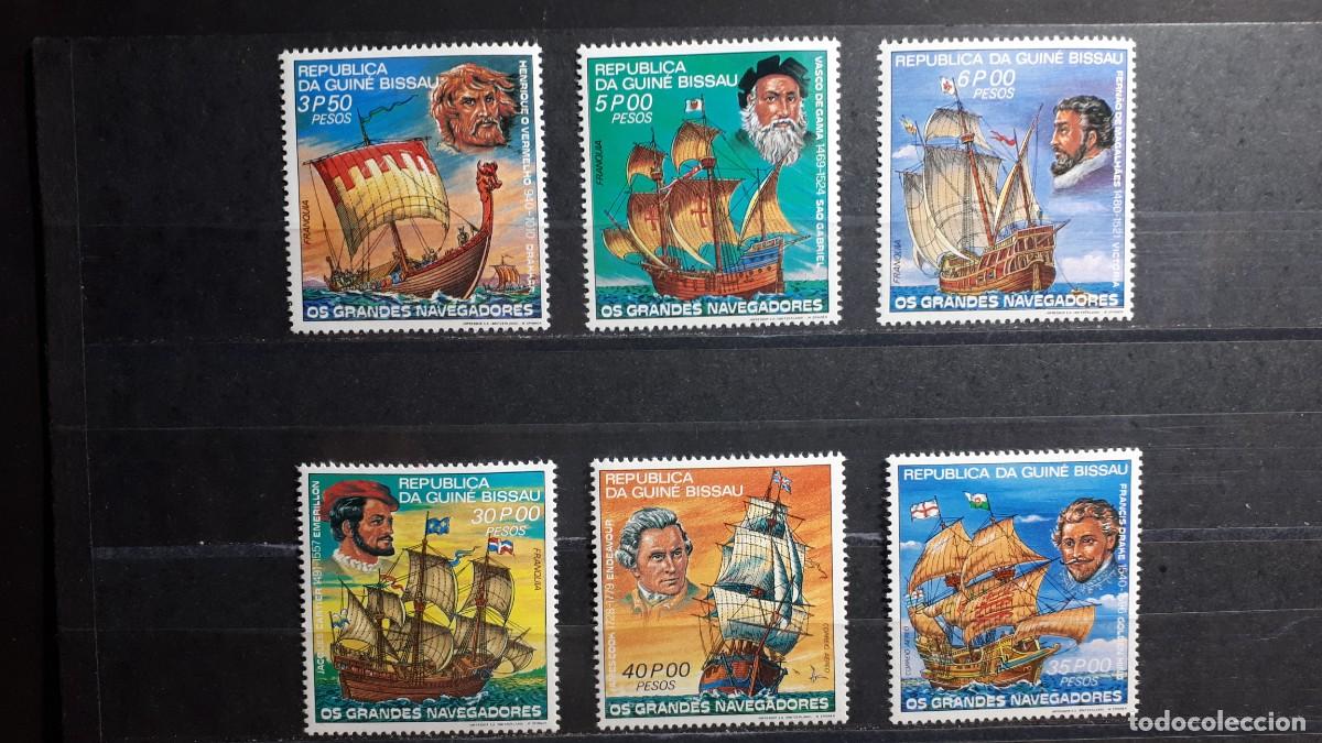 Sellos: GUINEA BISSAU. A&Ntilde;O 1981. **. YVERT 149/52 A&eacute;reo 70/1