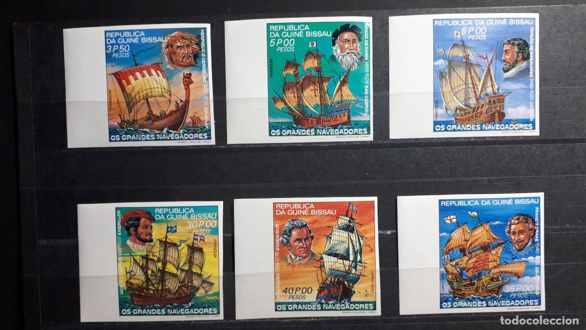 Sellos: GUINEA BISSAU. A&Ntilde;O 1981. **. YVERT 149/52 A&eacute;reo 70/1. SIN DENTAR