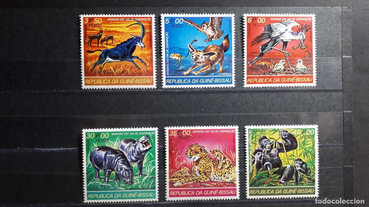 Sellos: GUINEA BISSAU. A&Ntilde;O 1978. **. YVERT 71/4. A&eacute;reo 37/8.