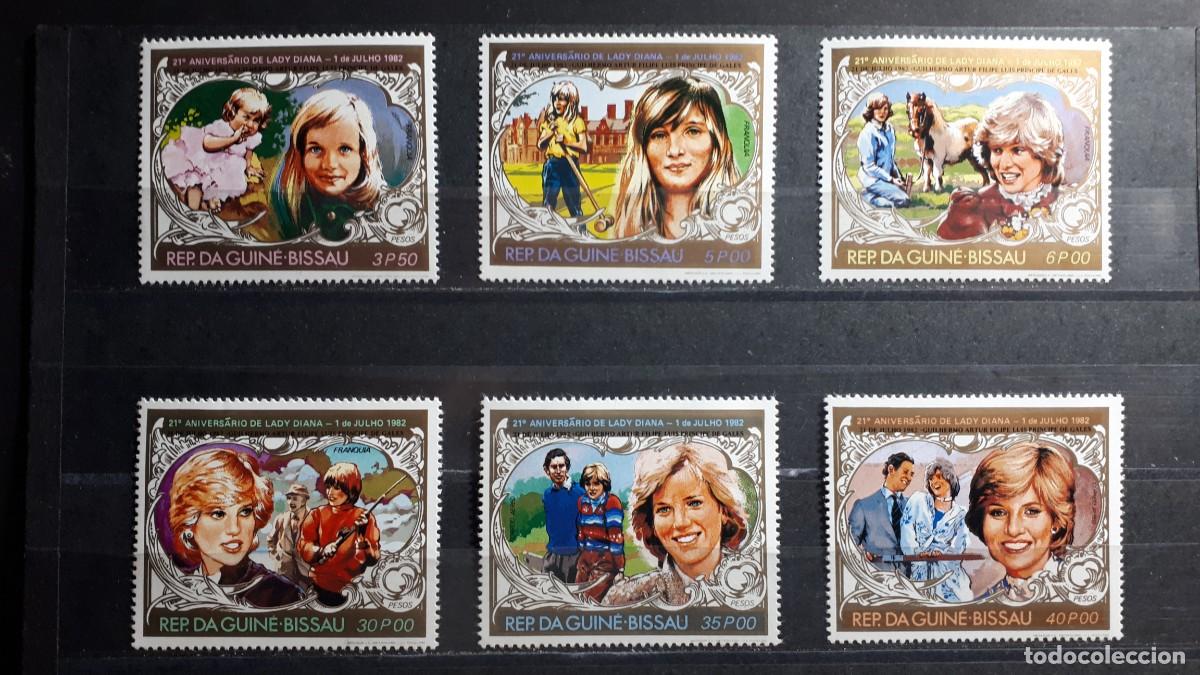 Sellos: GUINEA BISSAU. A&Ntilde;O 1982. **. YVERT 165/8. A&eacute;reo 78/9