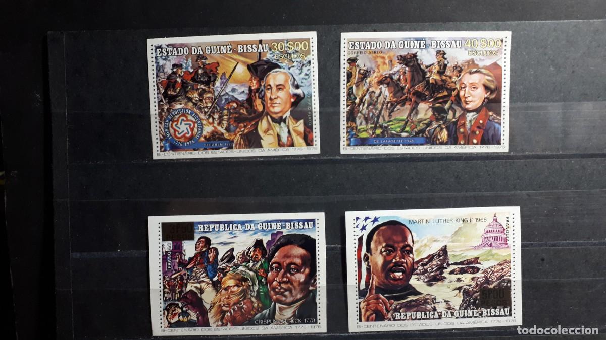 Sellos: GUINEA BISSAU. A&Ntilde;O 1976. **. YVERT 43/4. A&eacute;reo 1/2. S.D.