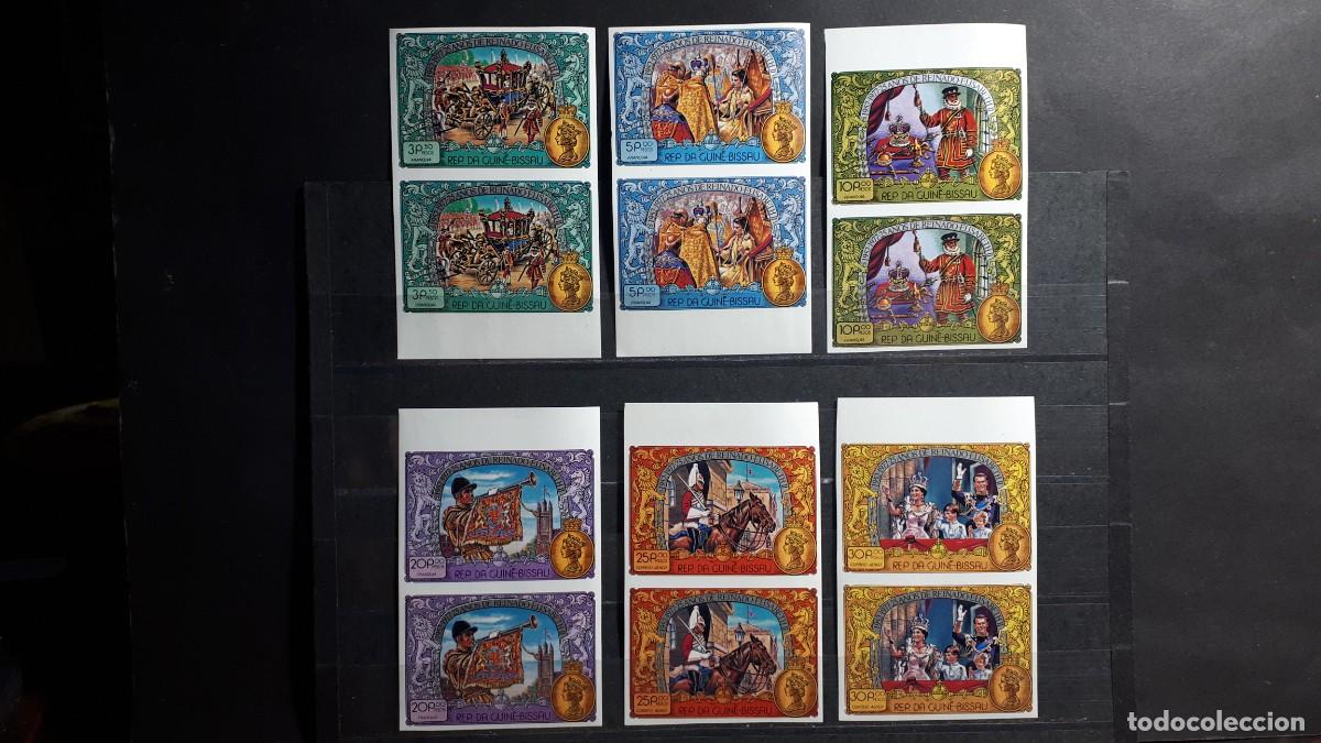 Sellos: GUINEA BISSAU. A&Ntilde;O 1977. **. YVERT 55/8. A&eacute;reo 29/30.