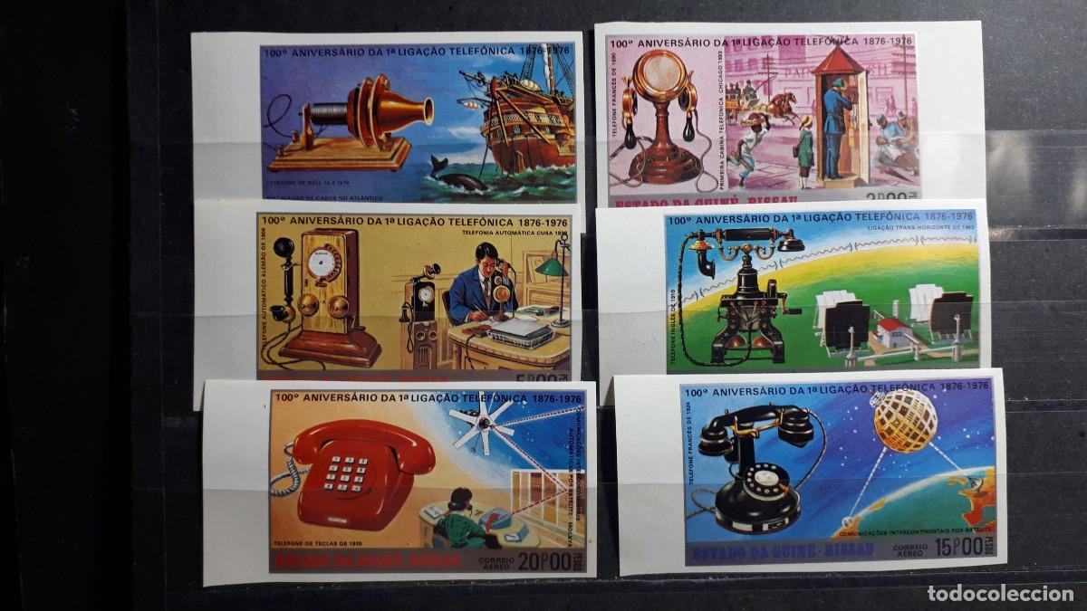Sellos: GUINEA BISSAU. A&Ntilde;O 1976. **. YVERT 31/3. A&eacute;reo 15/7. S D.