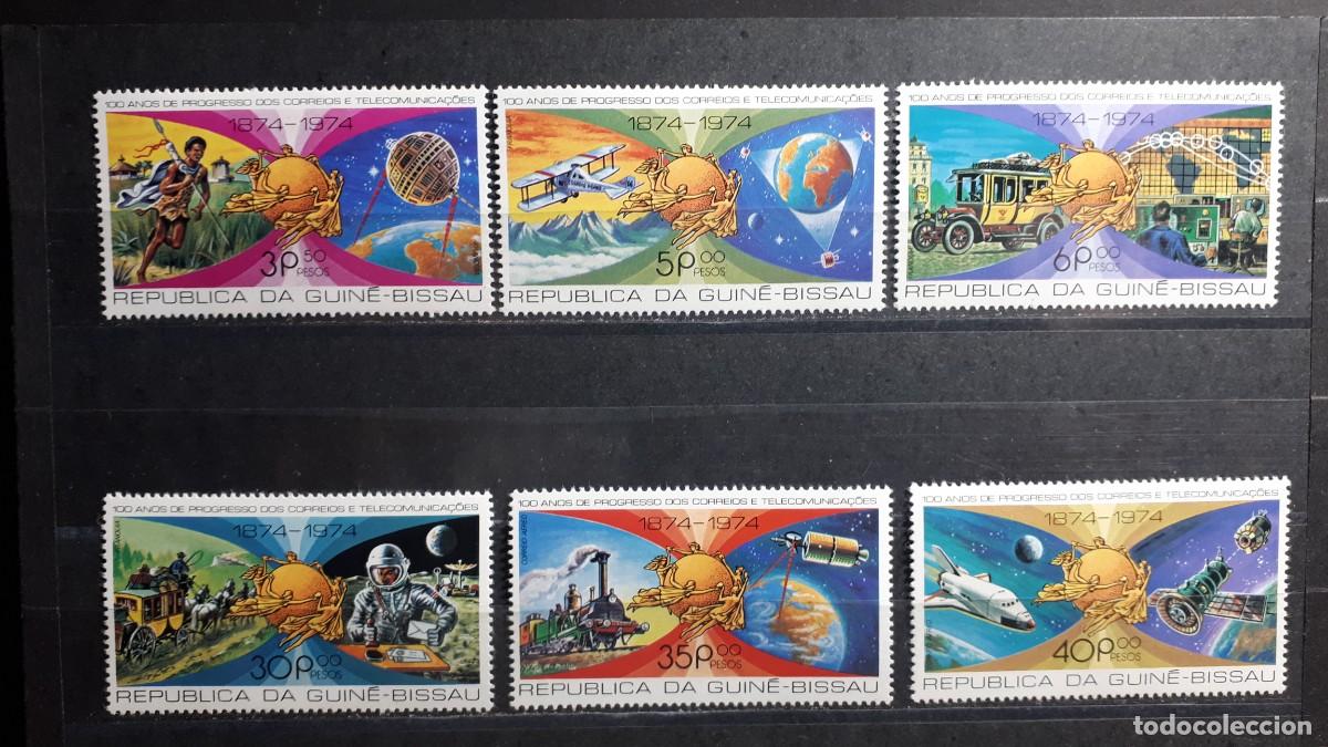Sellos: GUINEA BISSAU. A&Ntilde;O 1977. **. YVERT 51/4 A&eacute;reo 27/8.