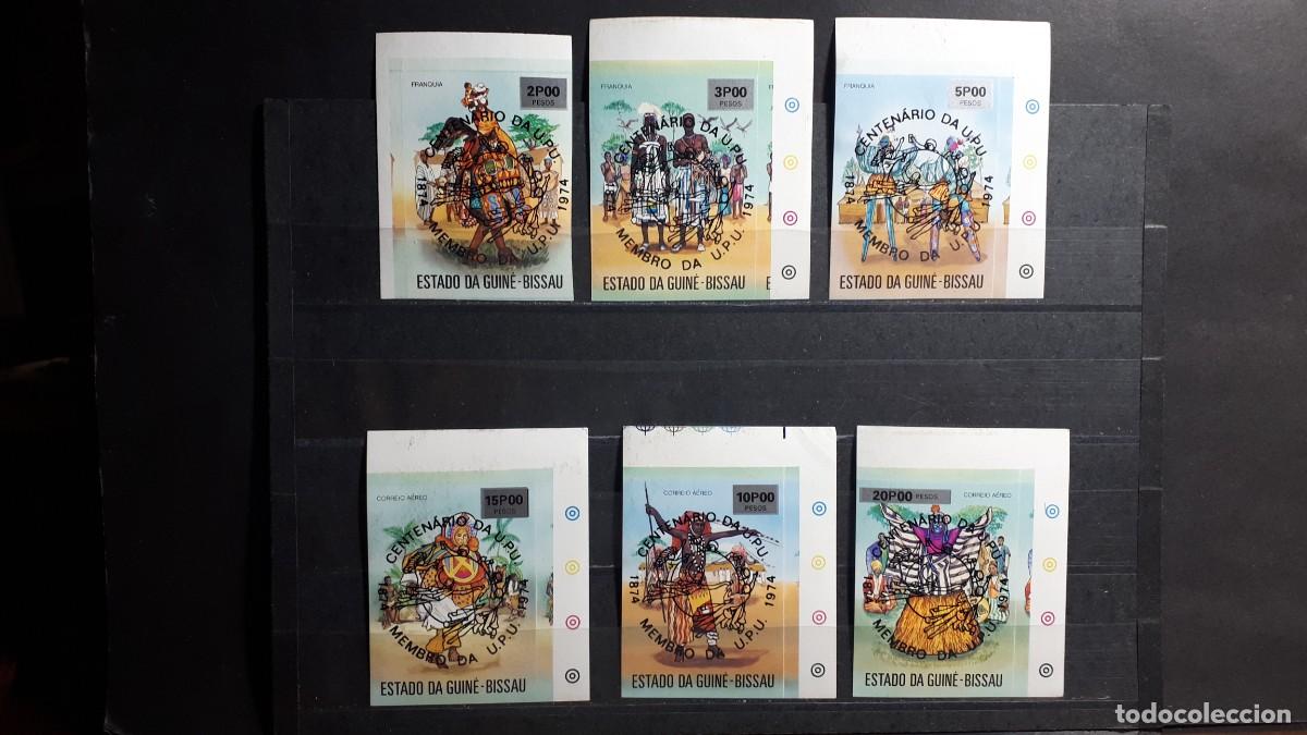 Sellos: GUINEA BISSAU. A&Ntilde;O 1976. **. YVERT 18/20. A&eacute;reo 6/8. S.D.