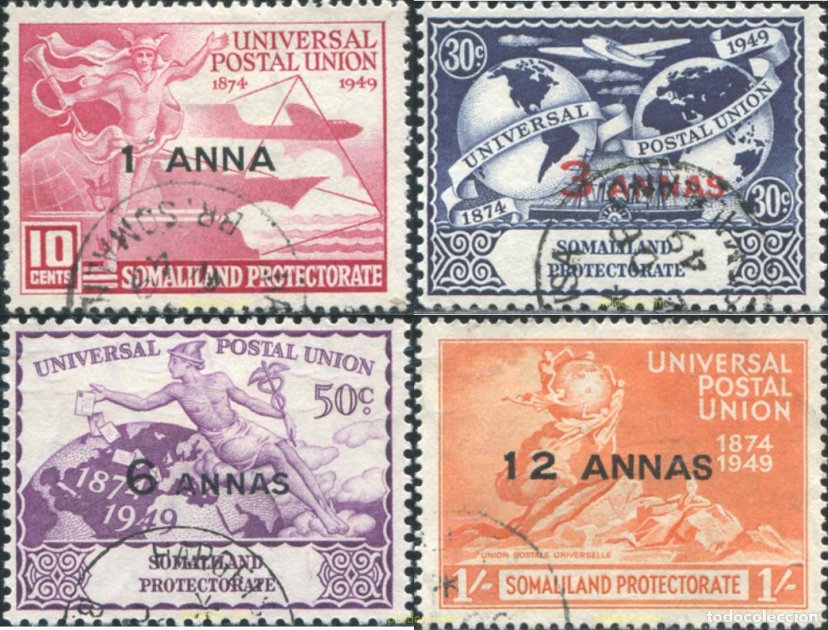 Sellos: 771470 USED SOMALILANDIA 1949 75 ANIVERSARIO DE LA UPU