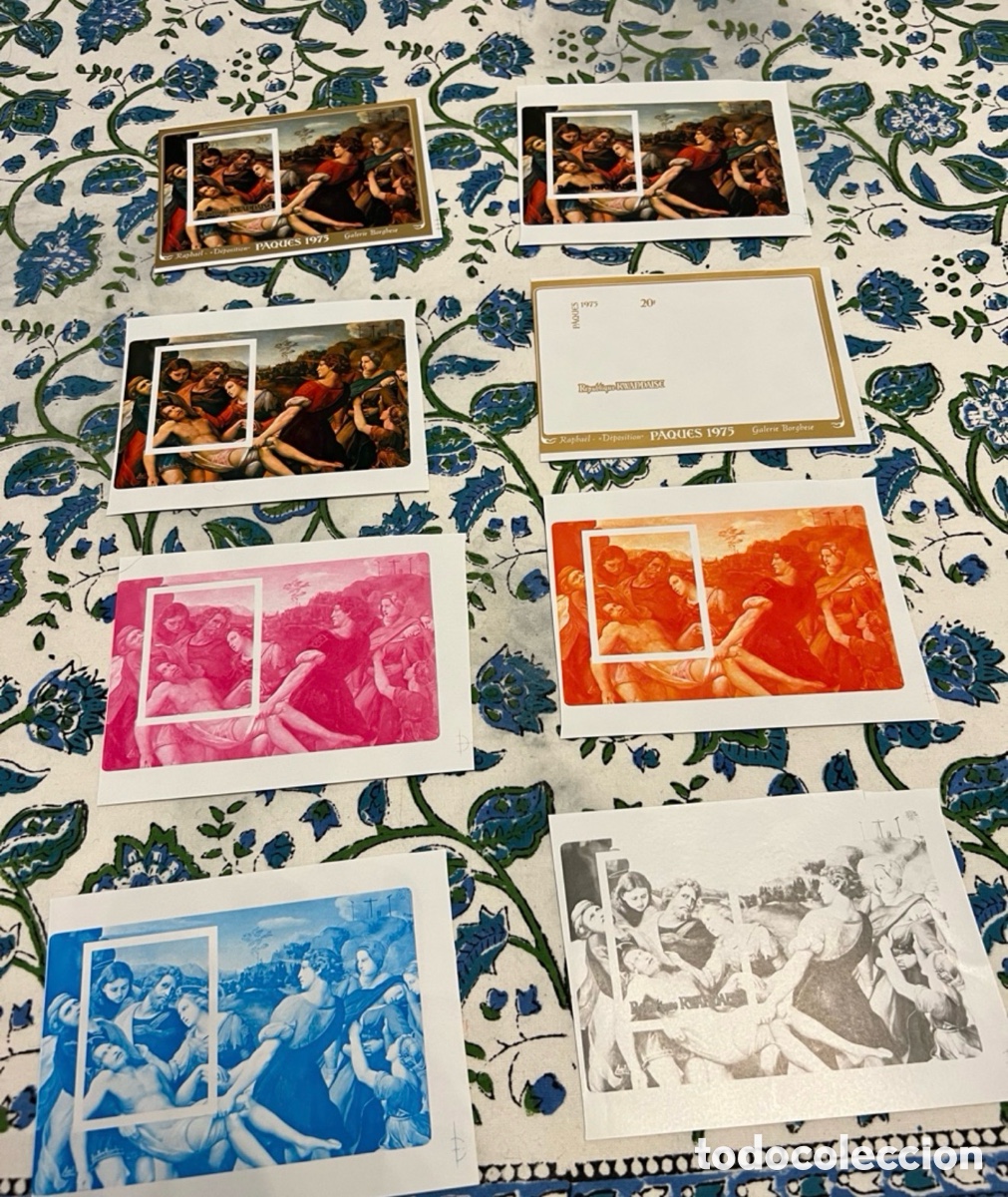 Sellos: Sellos Ruanda prueba de color A&ntilde;o 1975 Michel 50 Jesus