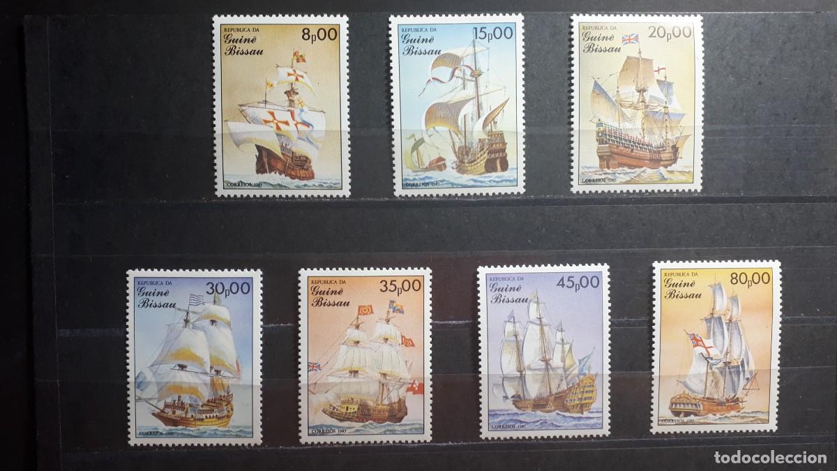 Sellos: GUINEA BISSAU. A&Ntilde;O 1985. **. YVERT 368/74