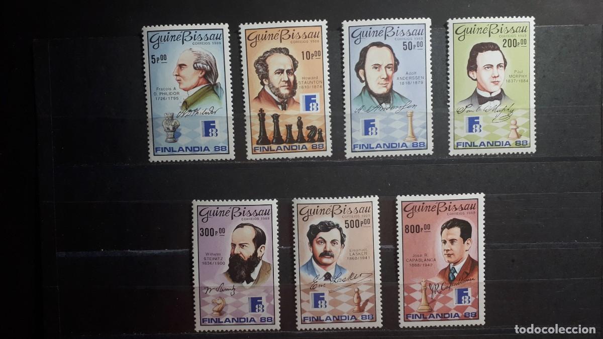 Sellos: GUINEA BISSAU. A&Ntilde;O 1988. **. YVERT 461/7