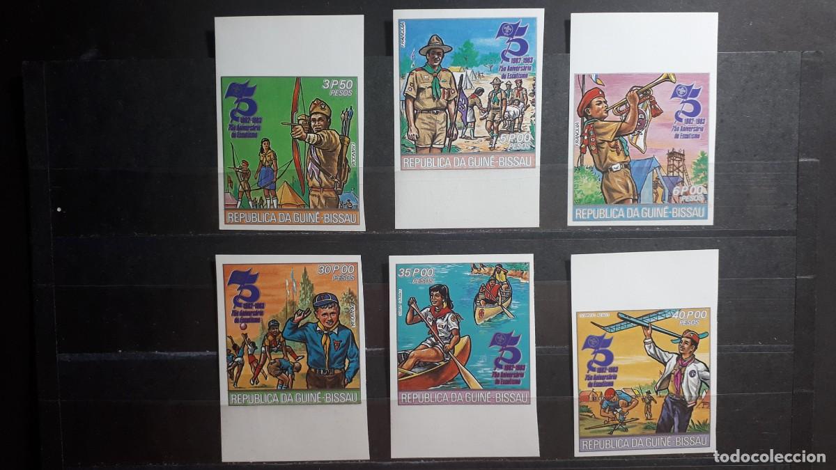Sellos: GUINEA BISSAU. A&Ntilde;O 1982. **. YVERT 161/4. A&eacute;reo 86/7. S.D.