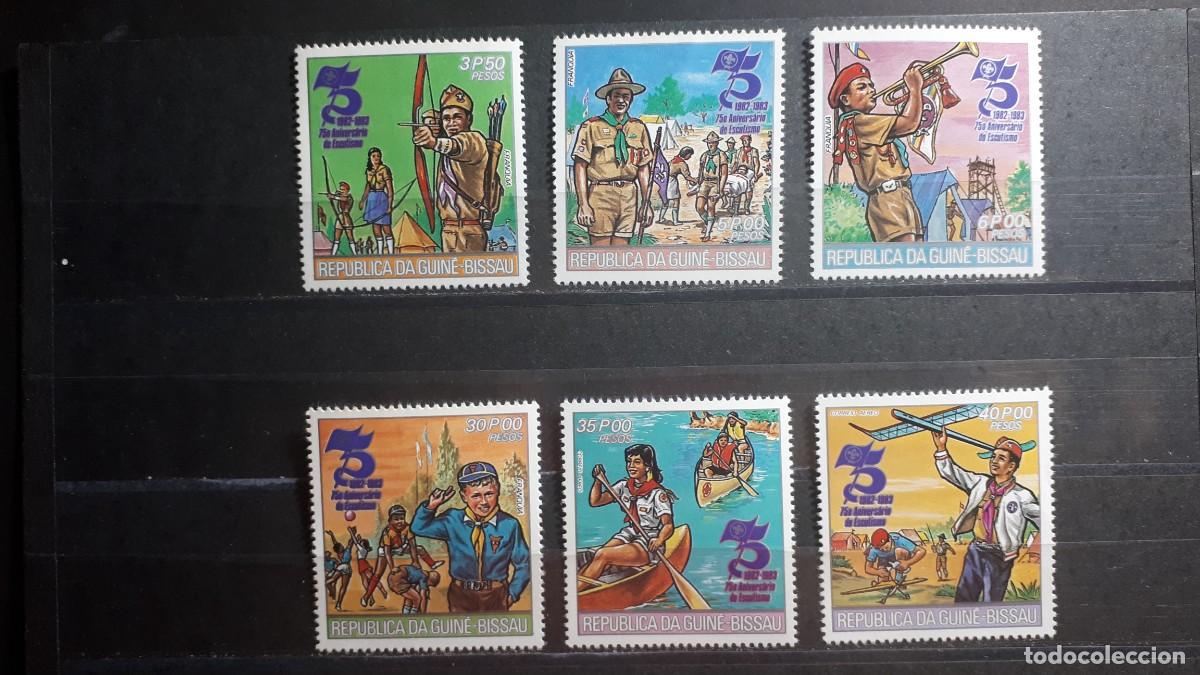 Sellos: GUINEA BISSAU. A&Ntilde;O 1982. **. YVERT 161/4. A&eacute;reo 86/7.
