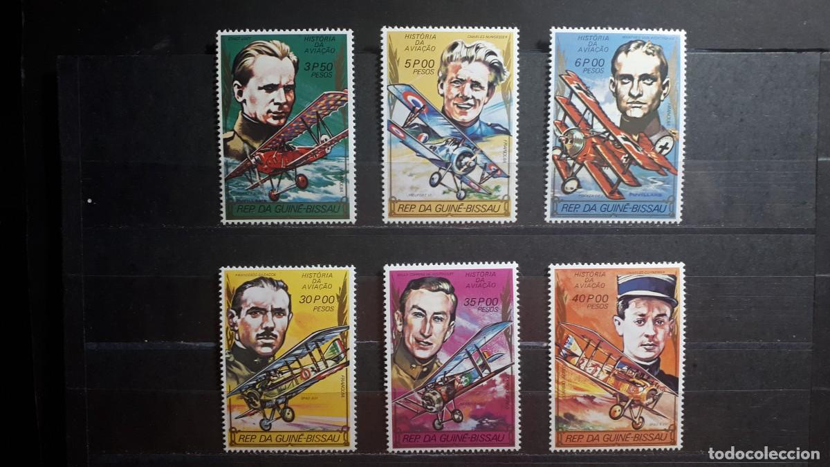 Sellos: GUINEA BISSAU. A&Ntilde;O 1980. **. YVERT 118/21. A&eacute;reo 56/7