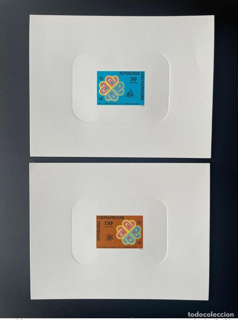 Sellos: Rep&uacute;blica Centroafricana 1983 Mi. 954 - 955 Proof Luxury World Year Communications