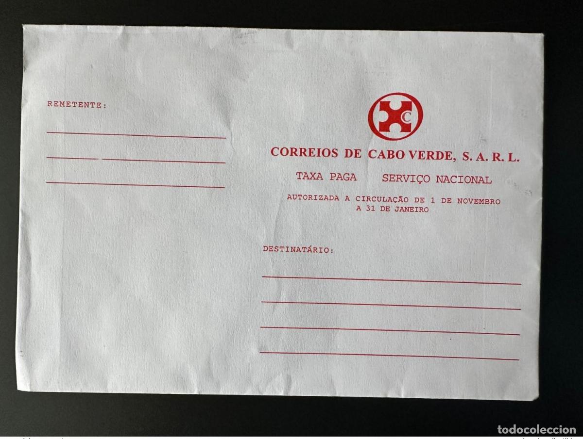 Sellos: Papeler&iacute;a de Cabo Verde Entier Postal Taxa Paga Servi&ccedil;o Nacional prepago