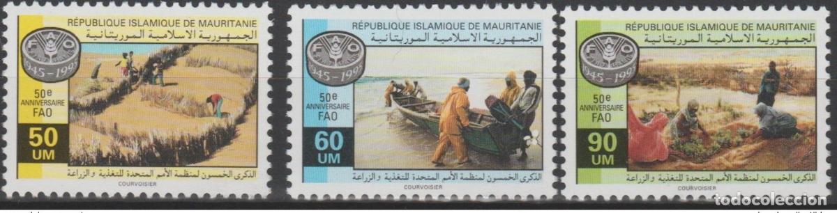 Sellos: Mauritania 1995 Mi. 1029-1031 50 aniversario de la FAO Ern&auml;hrung