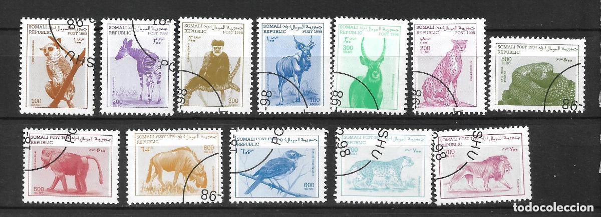 Sellos: somalia 1998 serie completa usado animales salvajes - 3/15