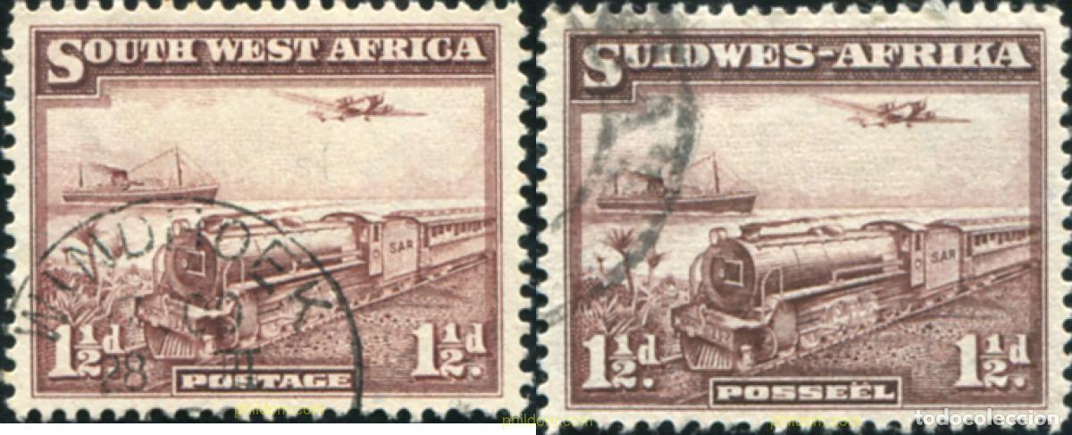 Sellos: 794617 USED SUR OESTE AFRICANO 1936 LOCOMOTORA
